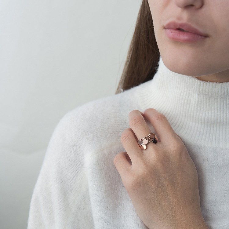 Золотое кольцо Монетки к06405 от ювелирного магазина Оникс - 11