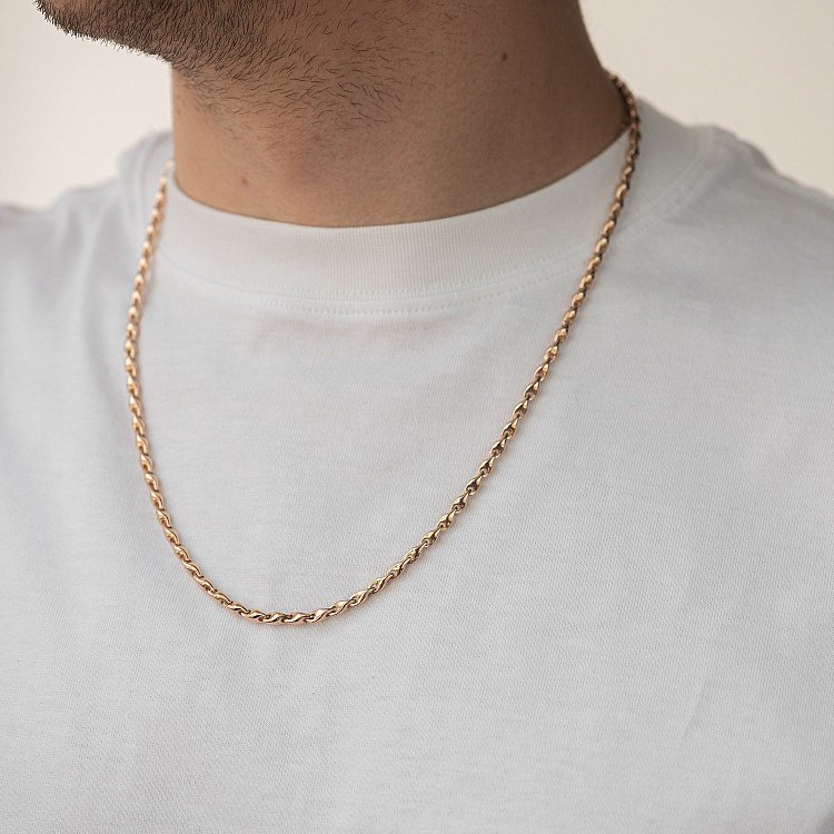 Мужская золотая цепочка ц00561 от ювелирного магазина Оникс - 1