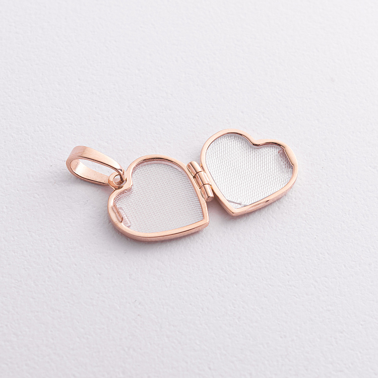 Золотий кулон "Серце" для фотографії п01617 від ювелірного магазину Онікс - 1