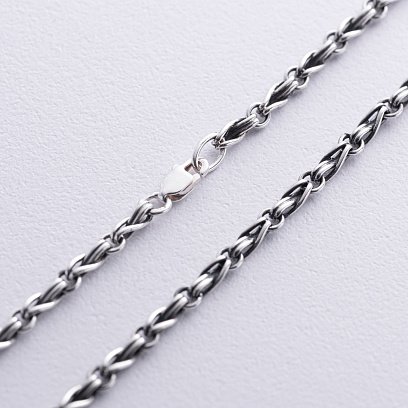 Мужская серебряная цепочка "Бесконечность" 15157