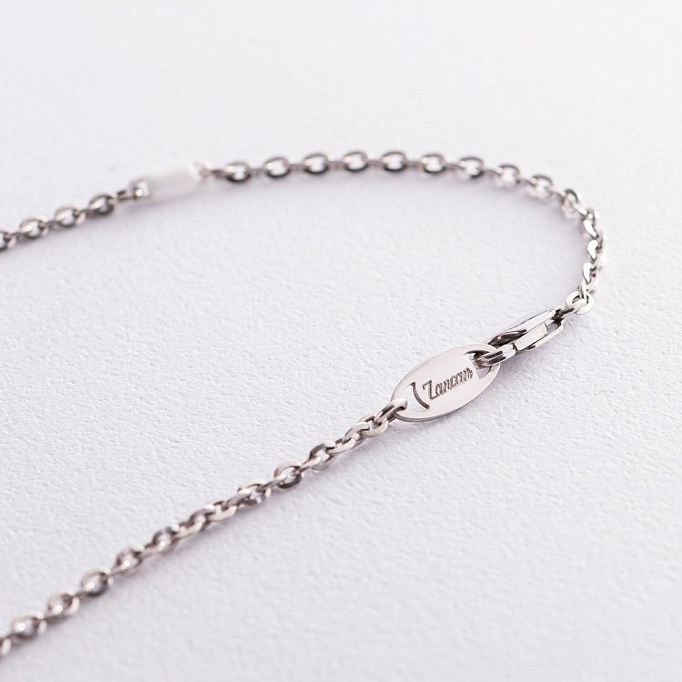 Мужское колье "Крест" из серебра и белой керамики ZANCAN EXC367-B от ювелирного магазина Оникс - 4