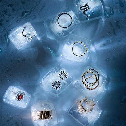 Серебряное кольцо с пиропом и фианитами GS-01-060-4110 №5