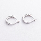 Серьги в белом золоте (бриллианты) сб0708ca от ювелирного магазина Оникс - 1