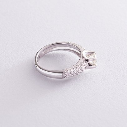 Золота каблучка з діамантами кб0071як №4