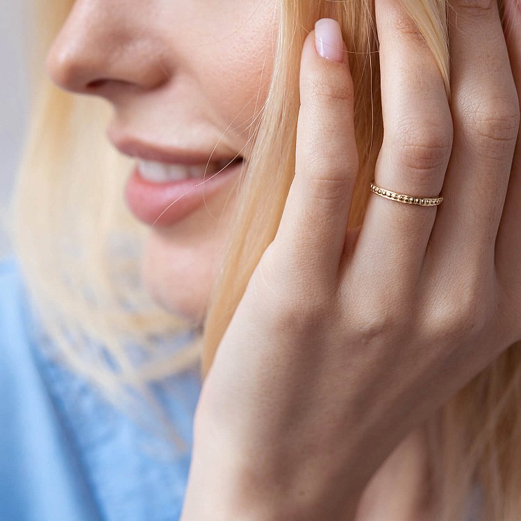 Каблучка у жовтому золоті к07009 від ювелірного магазину Онікс - 3