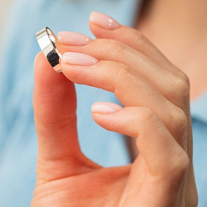 Срібна каблучка "Мінімалізм" (можливе гравіювання) 112144 №2