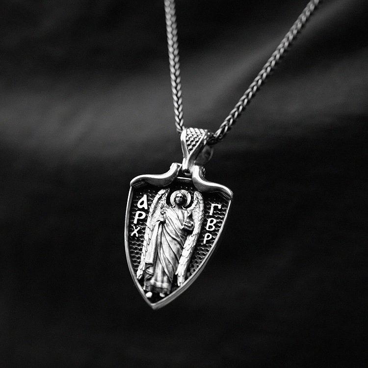 Срібний кулон "Архангел Гавриїл" 133223 від ювелірного магазину Онікс - 11