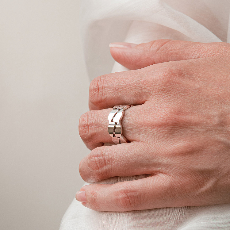 Каблучка "Merry" у білому золоті к08287 від ювелірного магазину Онікс - 3