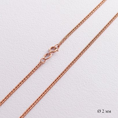 Ланцюжок золотий панцирне плетіння (2 мм) ц00039-2