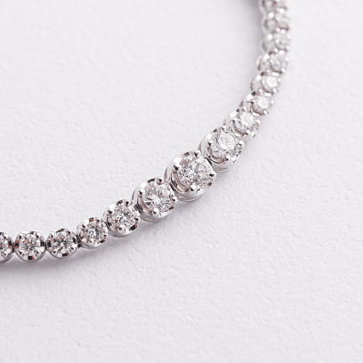 Браслет в белом золоте с бриллиантами бб0054ca №2