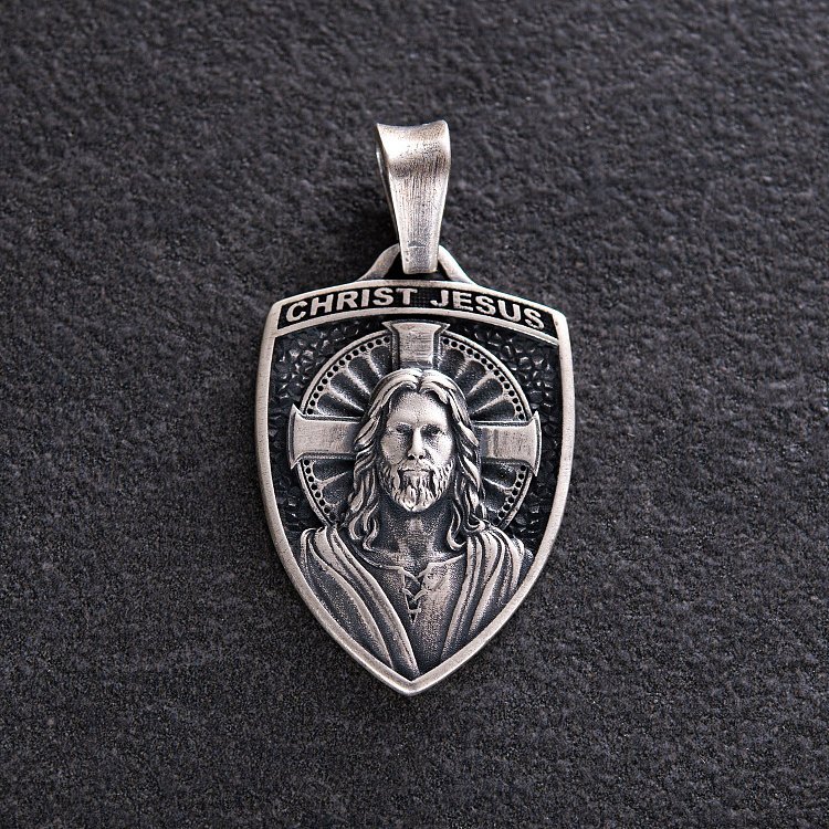 Серебряный кулон "Иисус Христос" 133174 от ювелирного магазина Оникс - 4