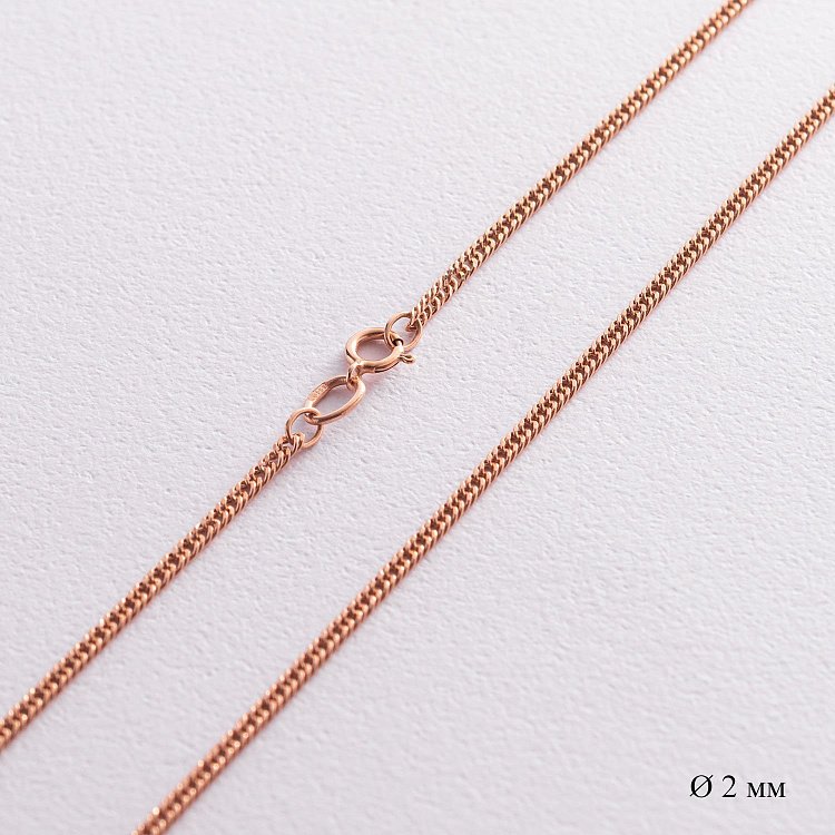 Ланцюжок золотий панцирне плетіння (2 мм) ц00039-2 від ювелірного магазину Онікс