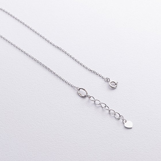 Тройное серебряное колье 908-01332 №5