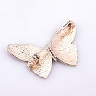 Золота брошка "Метелик" з емаллю 660111E от ювелирного магазина Оникс - 1