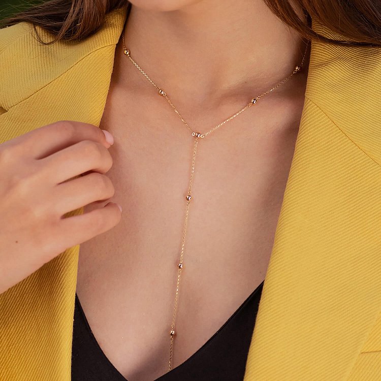 Кольє "Кульки" в червоному золоті кол01953 від ювелірного магазину Онікс - 4