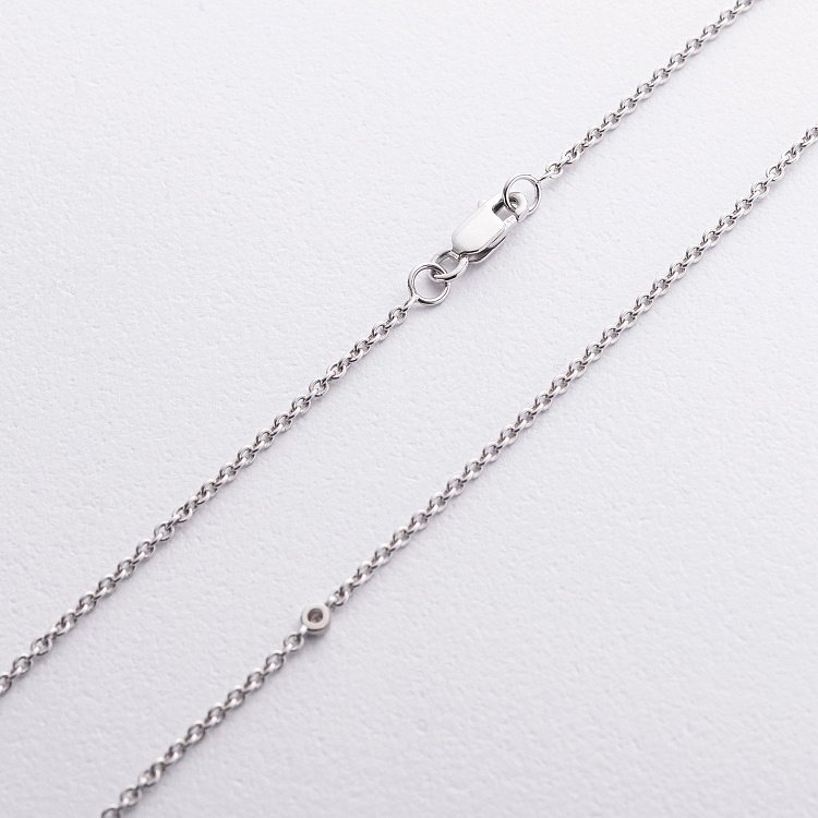 Золотое колье "Сердечко" с бриллиантами колб0138ri от ювелирного магазина Оникс - 2