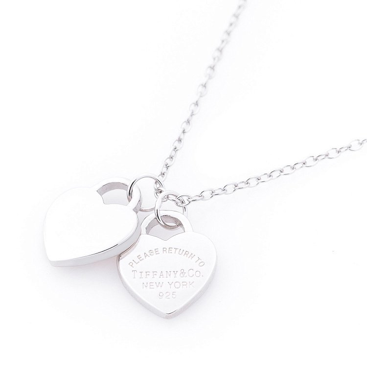 Срібне кольє "Сердечко" (емаль) 18832 від ювелірного магазину Онікс - 1