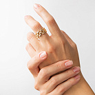 Кольцо "Charlie" в желтом золоте к08380 от ювелирного магазина Оникс - 1