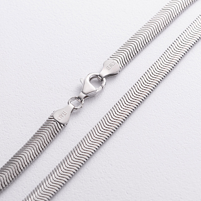 Серебряная цепочка (снейк) 6мм 15230-6 №3