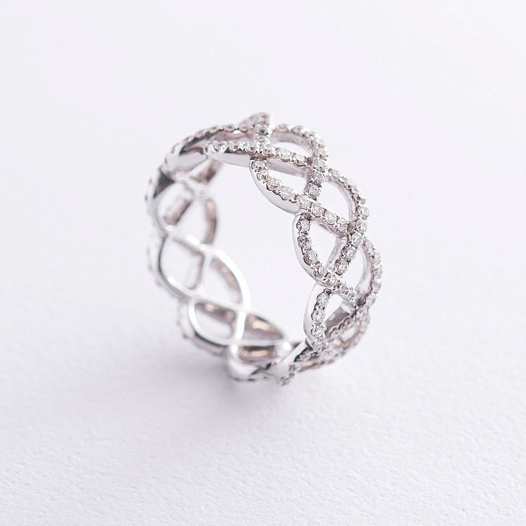 Золотое кольцо с бриллиантами кит0882 от ювелирного магазина Оникс - 2