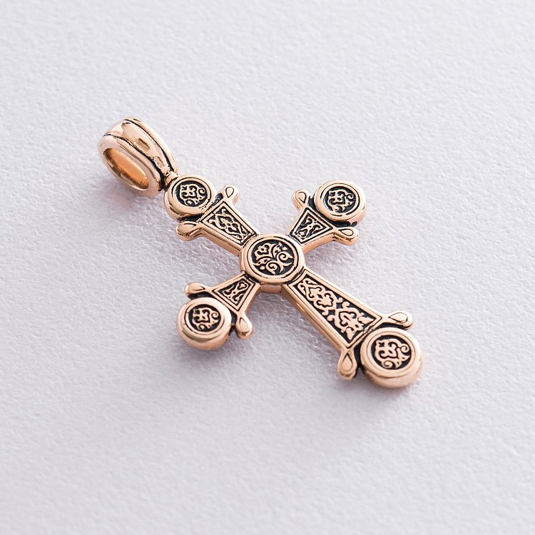 Православный крест "Хризма" п02654 от ювелирного магазина Оникс - 1