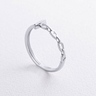 Каблучка "Lauren" у білому золоті к08497 от ювелирного магазина Оникс - 1