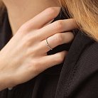Шариковое кольцо "Одри" в белом золоте к07576 от ювелирного магазина Оникс - 8