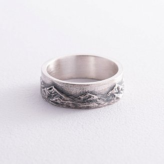 Серебряное кольцо "Горы" 112720 №13