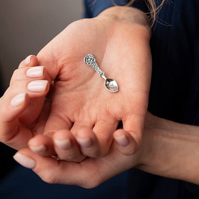 Срібна ложка - загребушка 23472 №2