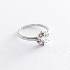 Серебряное кольцо с фианитами 112115 от ювелирного магазина Оникс