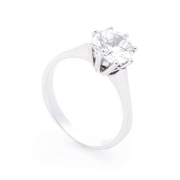 Золота заручальна каблучка (фіаніт) к03099 від ювелірного магазину Онікс