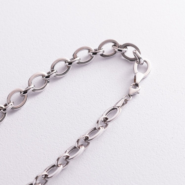 Кольє "Пантера" в білому золоті (чорні фіаніти) кол02040 від ювелірного магазину Онікс - 3