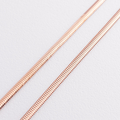 Колье "Gisele" в красном золоте (снейк - 2.5 мм) ц00321-2,5 №3