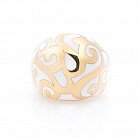 Ажурное золотое кольцо (эмаль) к00700 от ювелирного магазина Оникс - 2