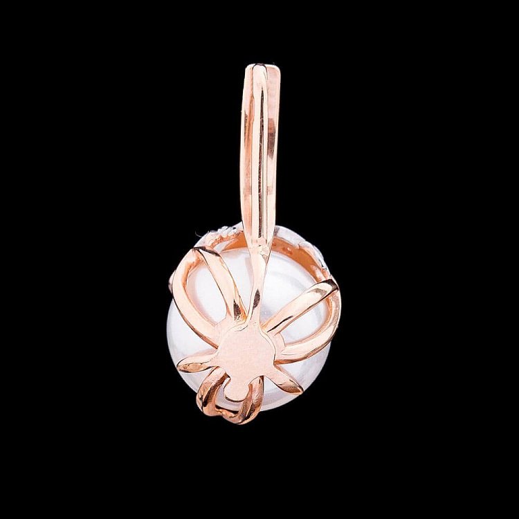 Золотая подвеска с перламутром и фианитами 33043674 - 2 Золотая подвеска с перламутром и фианитами 33043674 от ювелирного магазина Оникс - 2