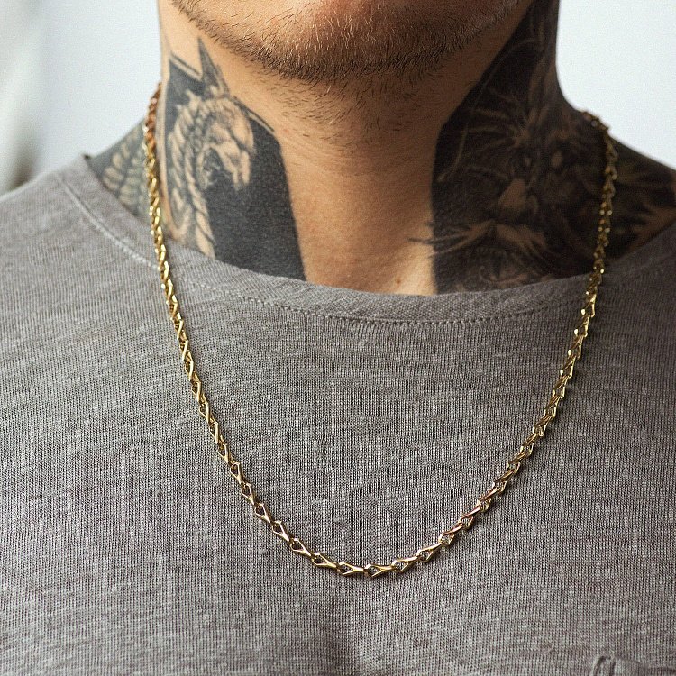 Чоловічий золотий ланцюжок ц00554 від ювелірного магазину Онікс - 1