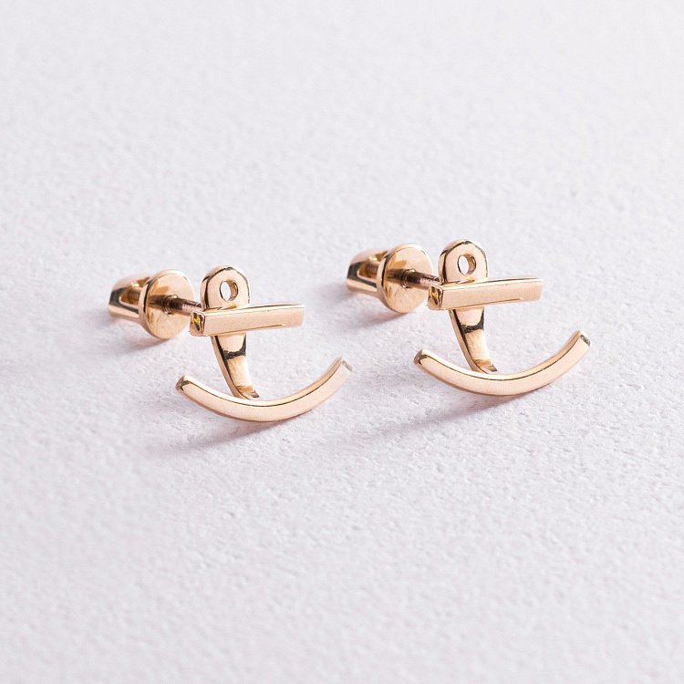 Золоті сережки - джекети "Емілі" с07653 від ювелірного магазину Онікс - 1