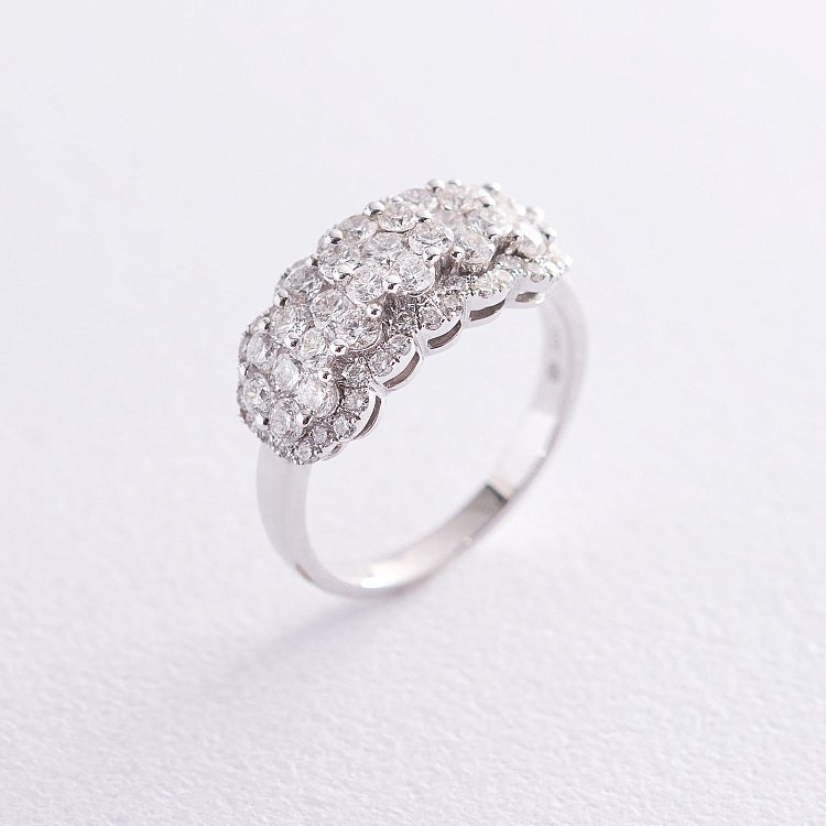 Золота каблучка з діамантами к512cha від ювелірного магазину Онікс