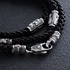 Православный шелковый шнурок с серебряной застежкой 948 от ювелирного магазина Оникс - 6