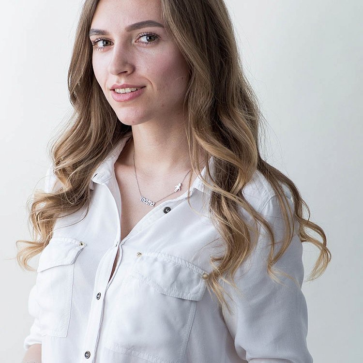 Срібне кольє Мама з хлопчиком 18554 від ювелірного магазину Онікс - 2