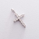Золотий хрестик (діамант) пб0203mr от ювелирного магазина Оникс - 1