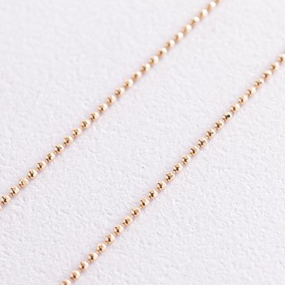 Золотий кульковий ланцюжок (1 мм) ц00170-1 №3