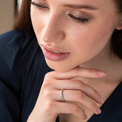 Срібна каблучка 11007 №3