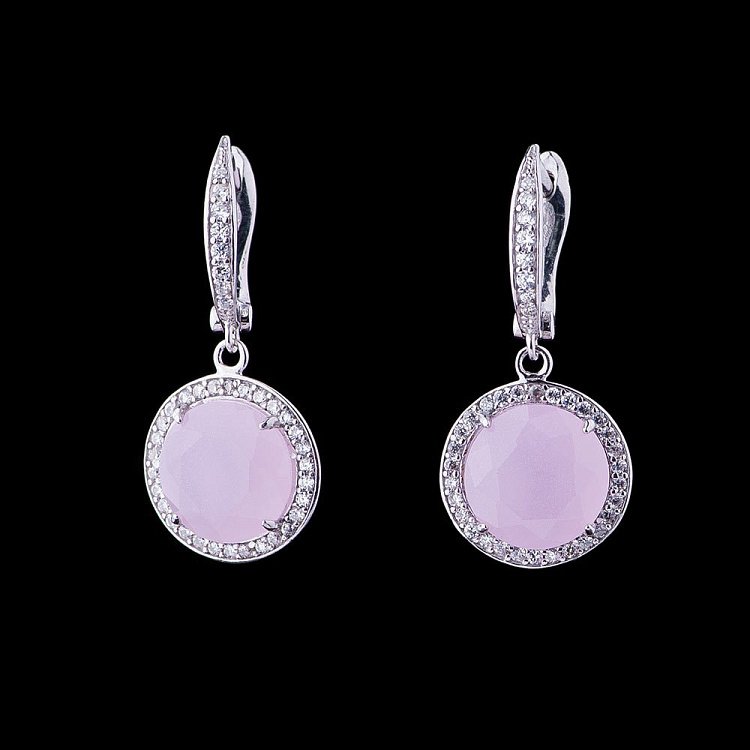 Сережки з фіанітами 121914 від ювелірного магазину Онікс - 1