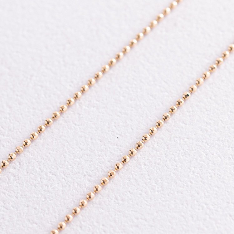 Золотий кульковий ланцюжок (1 мм) ц00170-1 від ювелірного магазину Онікс - 2