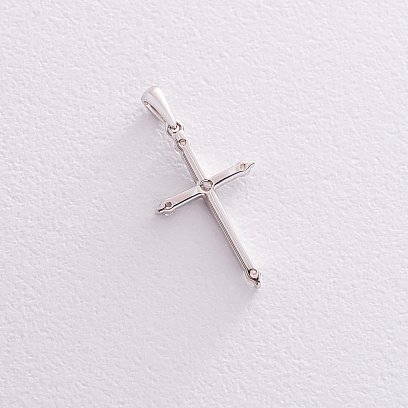 Золотий хрестик (діамант) пб0191ri №3