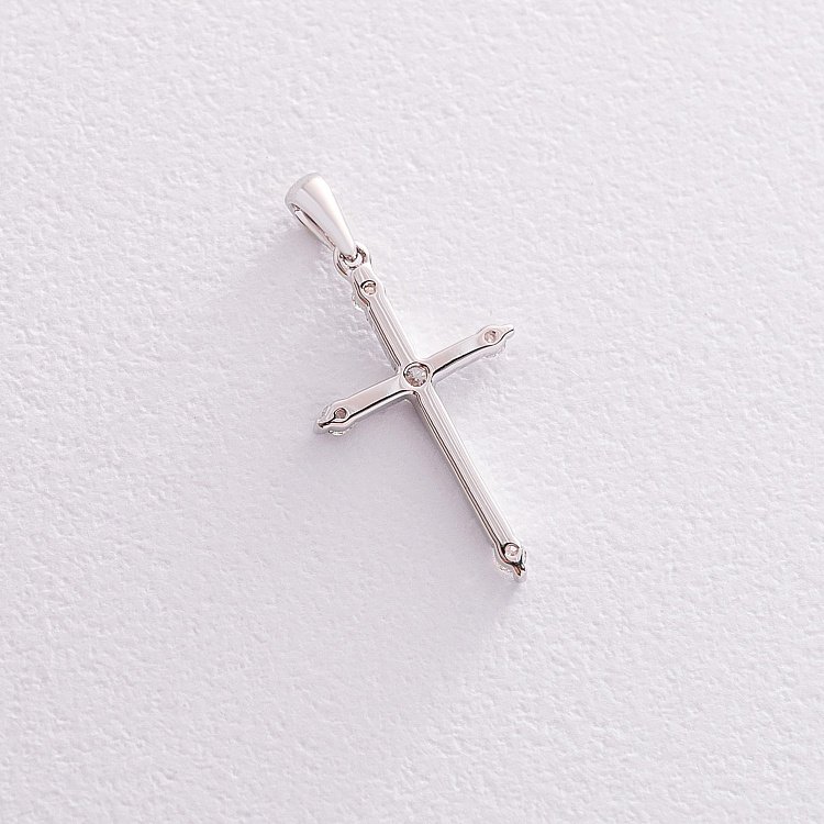 Золотий хрестик (діамант) пб0191ri від ювелірного магазину Онікс - 2