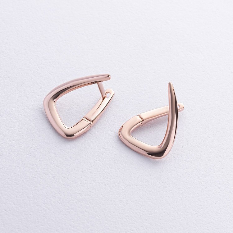 Серьги "Ember" в красном золоте с08619 от ювелирного магазина Оникс - 2