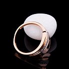 Золотое кольцо с фианитами к03952 от ювелирного магазина Оникс - 1