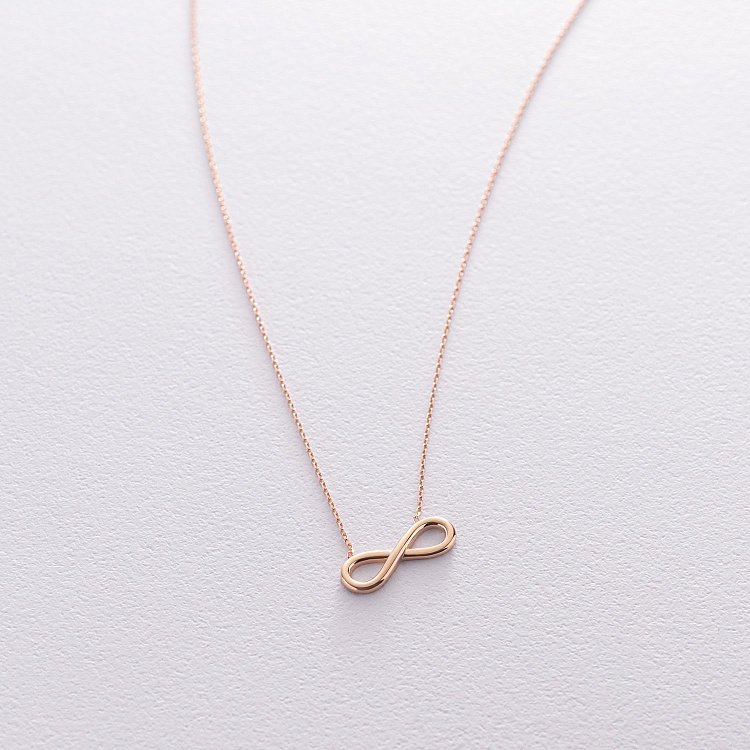 Золотое колье "Бесконечность" кол01099 от ювелирного магазина Оникс